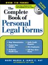The Complete Book of Personal Legal Forms By Mark Warda